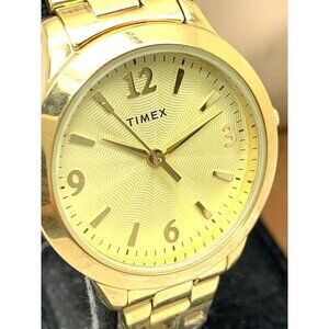 Timex Women's Watch TW2V36000 Quartz Gold Stainless Steel 32mm